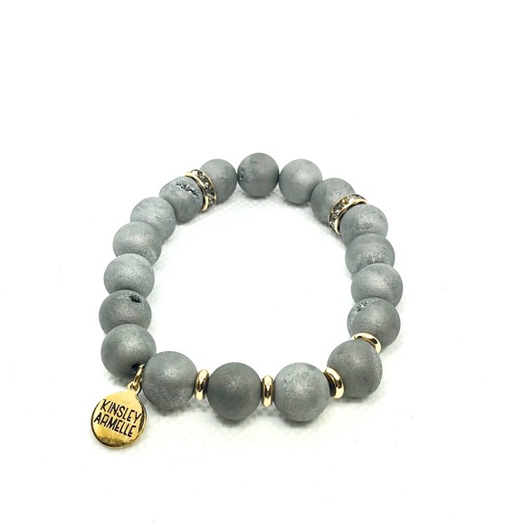 Kinsley Armelle Jewelry - New Kinsley Armelle Geode Slate Bracelet Size S/M